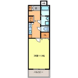 常滑駅 徒歩12分 4階の物件間取画像